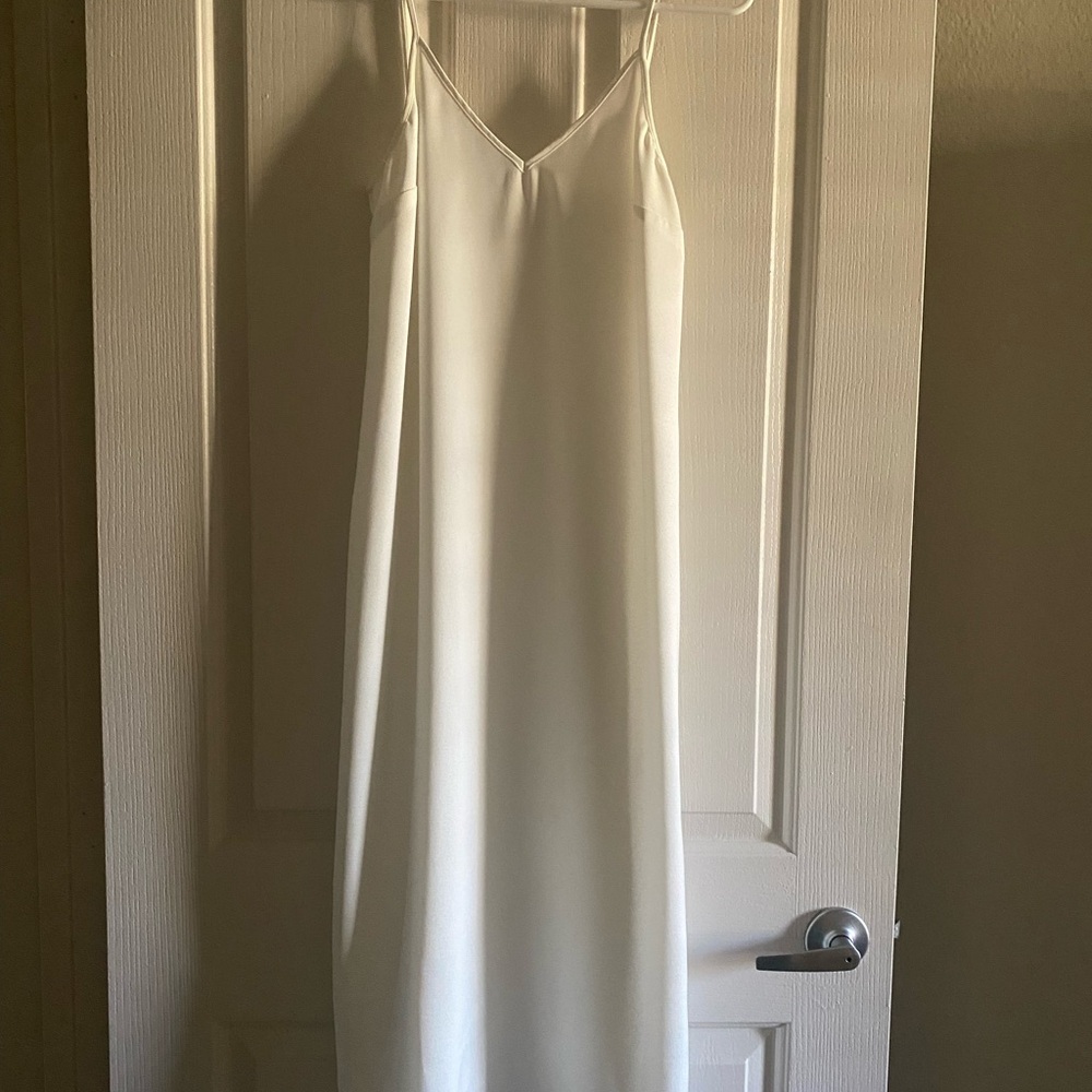 White Slip Dress